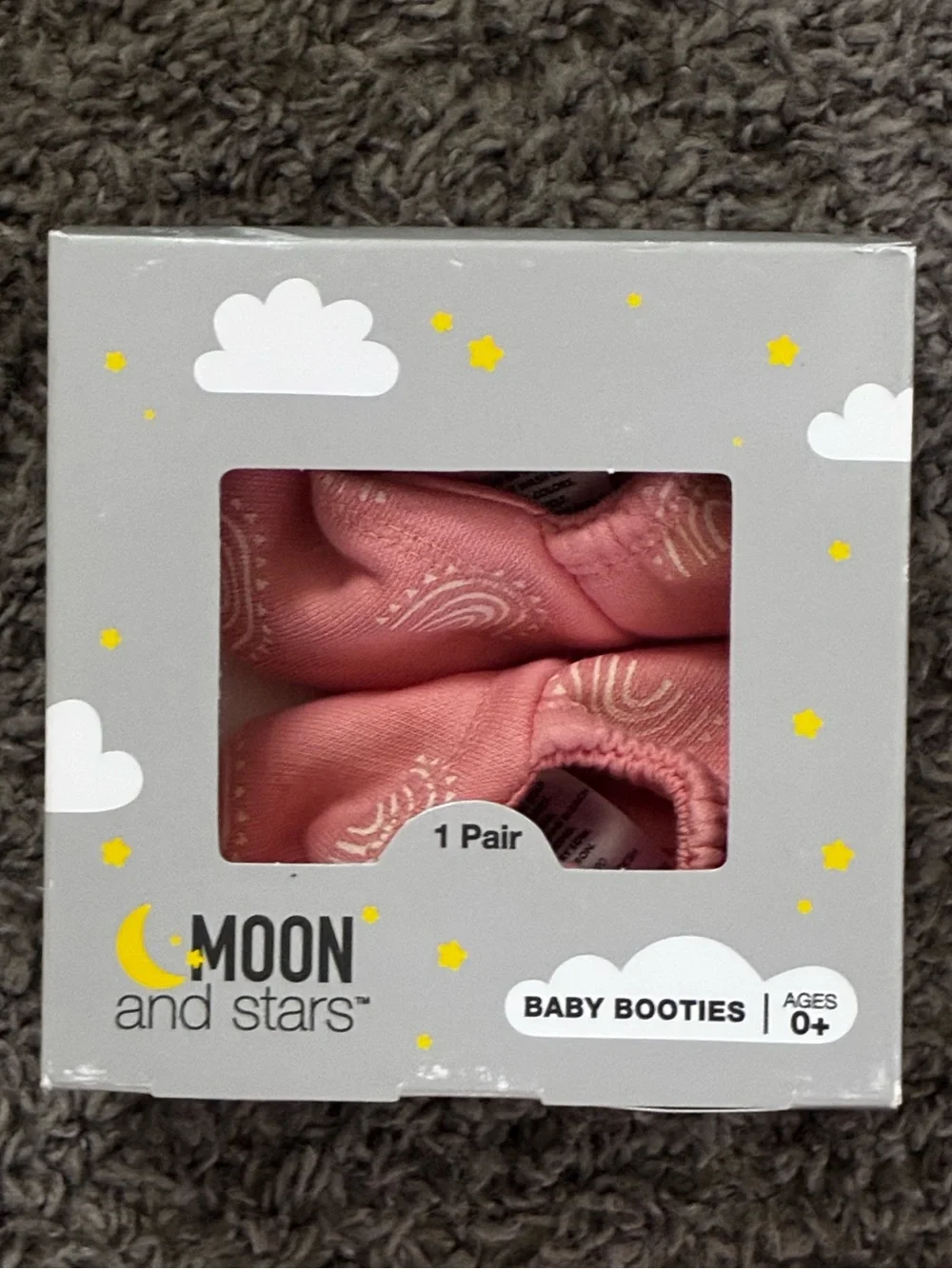 Baby Booties in Dusty Pink